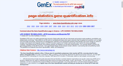 Desktop Screenshot of page-statistics.gene-quantification.info