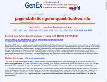 Tablet Screenshot of page-statistics.gene-quantification.info