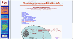 Desktop Screenshot of physiology.gene-quantification.info