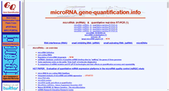 Desktop Screenshot of microrna.gene-quantification.info